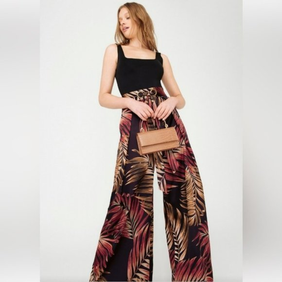 SHEIKE Floral Castaway High Waisted Wide Leg Pants - Picture 4 of 13